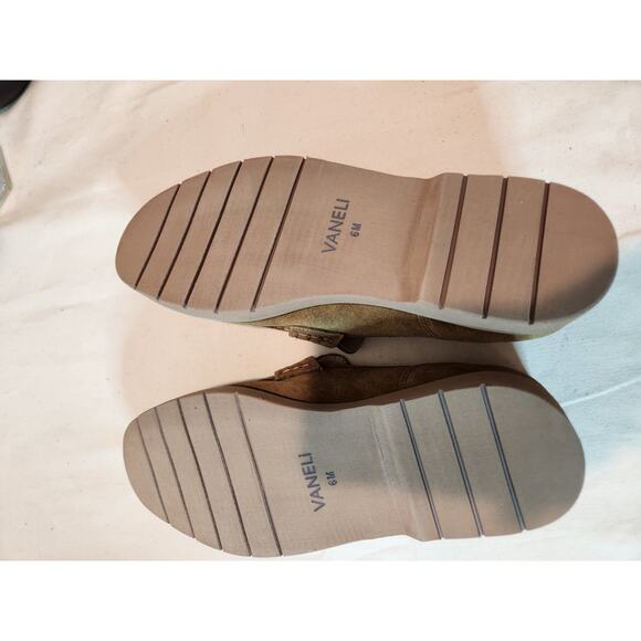 VANELi Tan Suede Loafers Size 6M Rhinestone Strap Slip-On Flat‎ Shoes - Picture 8 of 8